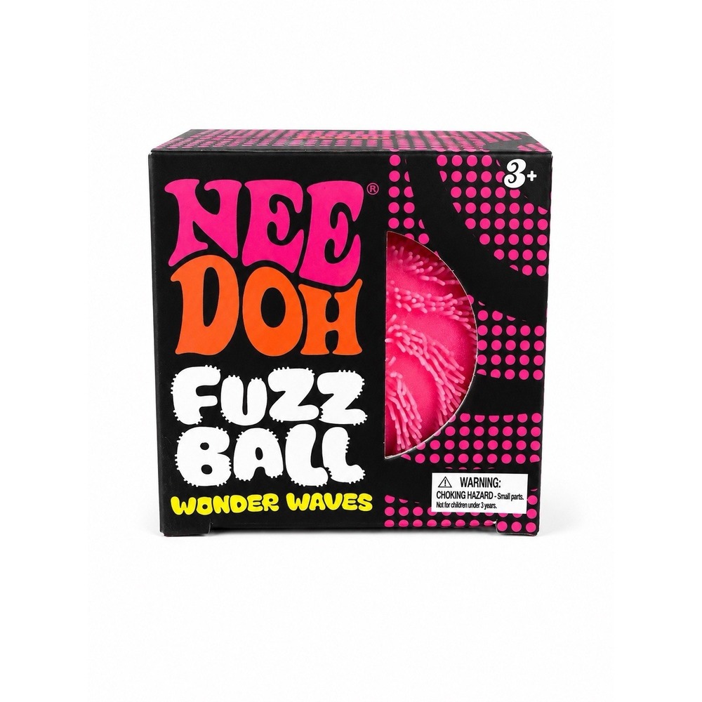 NeeDoh‎ Fuzz Ball Wonder Waves Squishy Stress Ball PINK - Authentic